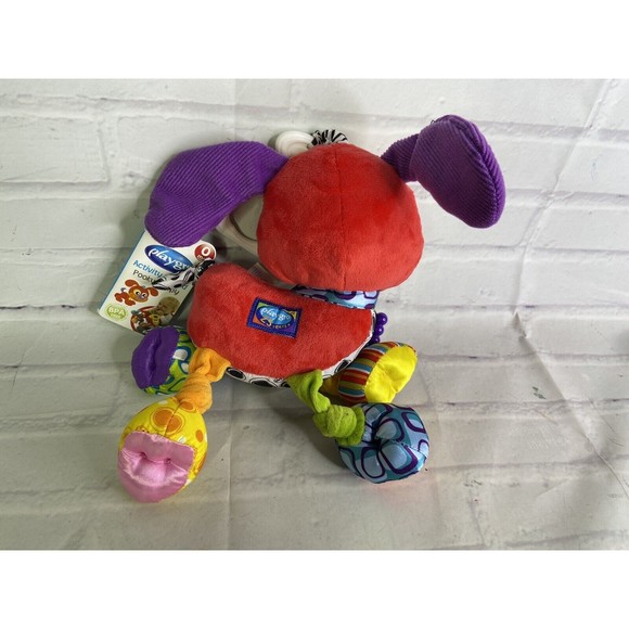 Playgro Activity Friend Pooky Puppy Dog Colorful Baby Rattle Teething Ring Toy - Picture 2 of 6